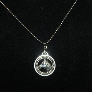 Nwt: Western: Horse Head Pendant on balled Chain